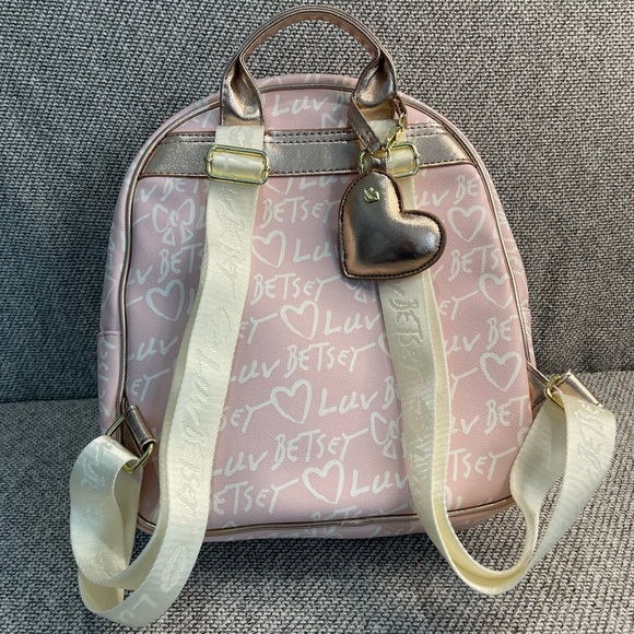 Betsey Johnson Pink and Gold Glam Backpack main image 11